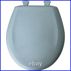 Bemis 200SLOWT-044 Round Plastic Slow Close Toilet Seat Kilgore CERULEAN BLUE