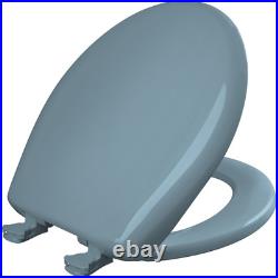 Bemis 200SLOWT 064 Round Plastic Toilet Seat in Regency Blue