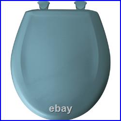 Bemis 200SLOWT 064 Round Plastic Toilet Seat in Regency Blue