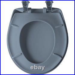 Bemis 200SLOWT 064 Round Plastic Toilet Seat in Regency Blue