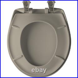 Bemis 200SLOWT 068 Round Plastic Toilet Seat in Fawn Beige