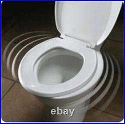 Bemis 200SLOWT-160 Round Plastic Slow Close Toilet Seat EURO WHITE