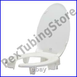 Bemis 3L2150T (White) 3 Lift Medic-Aid Plastic Elongated Toilet Seat