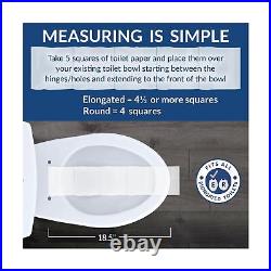 Bemis 6 Pack Commercial Open Front Plastic Toilet Seat, Heavy Duty Industrial