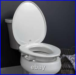 Bemis Assurance 3 Raised Toilet Seat for Seniors, Clean Shield Guard
