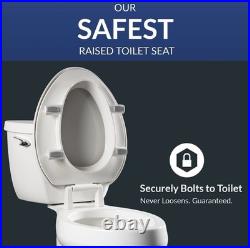 Bemis Assurance 3 Raised Toilet Seat for Seniors, Clean Shield Guard
