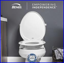 Bemis Assurance 3 Raised Toilet Seat for Seniors, Clean Shield Guard