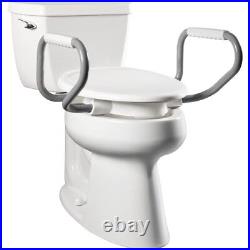 Bemis Assurance 3 Raised Toilet Seat with Clean Shield & Support Arms, Elong