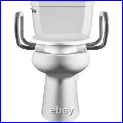 Bemis Assurance 3 Raised Toilet Seat with Handles, Clean Elongated, White Bemis Assurance 3 Raised Toilet Seat with Handles, Clean Elongated, White