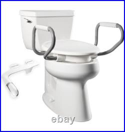 Bemis Assurance 3 Raised Toilet Seat with Handles and Bidet Attachment, elongat Bemis Assurance 3 Raised Toilet Seat with Handles and Bidet Attachment, elongat