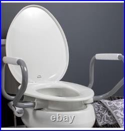 Bemis Assurance 3 Raised Toilet Seat with Handles and Bidet Attachment, elongat Bemis Assurance 3 Raised Toilet Seat with Handles and Bidet Attachment, elongat