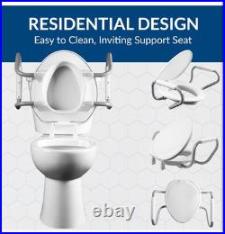 Bemis Assurance 3 Raised Toilet Seat with Handles and Bidet Attachment, elongat Bemis Assurance 3 Raised Toilet Seat with Handles and Bidet Attachment, elongat