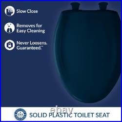 Bemis Classic Colors Slow Close Toilet Seat, Easy Clean Hinges and Durable Seat