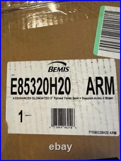 Bemis E85320H20ARM Personal Wash Bidet Elongated Plastic 3 Raised Toilet Seat Bemis E85320H20ARM Personal Wash Bidet Elongated Plastic 3 Raised Toilet Seat