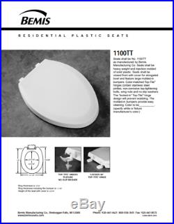 Bemis Elongated Plastic Toilet Seat 1100TT-548 KOHLER TAUPE