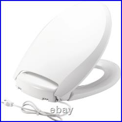 Bemis H1900NL 000 Radiance Elongated Plastic Toilet Seat in White with Bemis H1900NL 000 Radiance Elongated Plastic Toilet Seat in White with