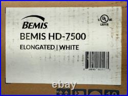 Bemis HD-7500 Elongated White Bathroom Toilet Electronic Bidet Seat