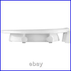 Bemis Independence Asurance Elongated White Plastic Toilet Seat