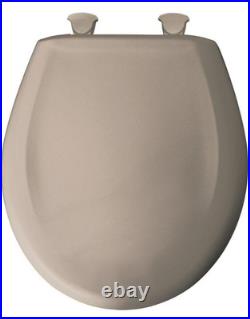 Bemis Round Plastic Fawn Beige Toilet Seat Free Shipping Bemis Round Plastic Fawn Beige Toilet Seat Free Shipping