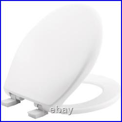 Bemis Slow Close Round White Plastic Toilet Seat (Pack of 4)