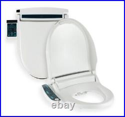 BidetMate 2000 Smart Electric Bidet Heated Toilet Seat Dryer, White, Elongated