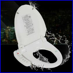 Bidet Fresh Water Spray Kit Electric Toilet Seat Attachment with Dual Nozzle