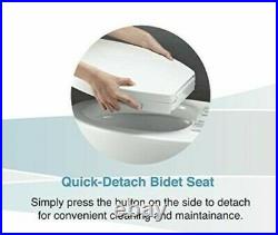Bidet ROUND Toilet Bidet Seat Non Electric Sleek Self Cleaning Nozzle NEW NEW