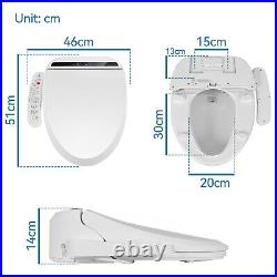 Bidet Toilet Seat Electric Smart Auto Deodorization Elongated Heated LCD, Remote