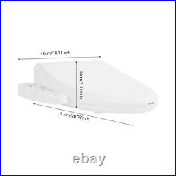 Bidet Toilet Seat Electric Smart Automatic Deodorization Elongated Heated White