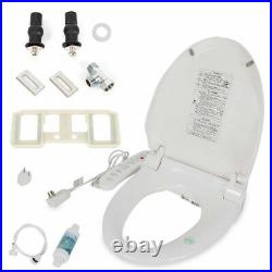 Bidet Toilet Seat Electric Smart Automatic Deodorization Elongated Heated White