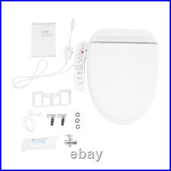 Bidet Toilet Seat Electric Smart Automatic Deodorization Elongated Heated White
