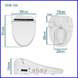 Bidet Toilet Seat Electric Warm Water Smart Heated Bidet with Warm Air Drying