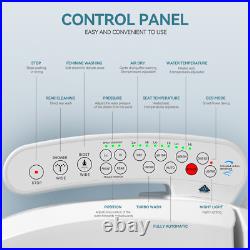 Bidet Toilet Seat Electric Warm Water Smart Heated Bidet with Warm Air Drying