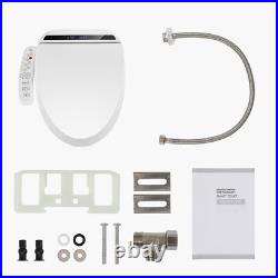 Bidet Toilet Seat Electric Warm Water Smart Heated Bidet with Warm Air Drying