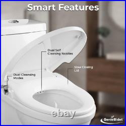 Bidet Toilet Seat Elongated Fits Your Current Toilet Seat No Wiring & Eas