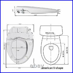 Bidet Toilet Seat, Elongated Toilet Seat Cover with separated Self-Cleaning Knob