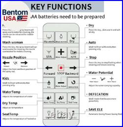 Bidet Toilet Seat Elongated, Unlimited Warm Water, Heated Toilet Seat, Warm Air