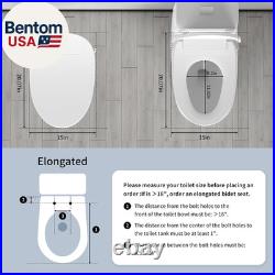 Bidet Toilet Seat Elongated, Unlimited Warm Water, Heated Toilet Seat, Warm Air
