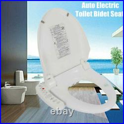 Bidet Toilet Seat Intelligent Flush Heated Anti-Bacterial Seat Dual Nozzles USA