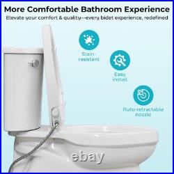 Bidet Toilet Seat, Non-Electric Quiet-Close, Fit Elongated Toilet Seat, Adjus Bidet Toilet Seat, Non-Electric Quiet-Close, Fit Elongated Toilet Seat, Adjus