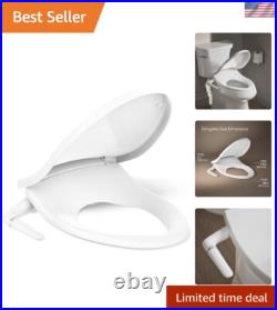 Bidet Toilet Seat Plastic White Elongated Adjustable Pressure Easy Install Bidet Toilet Seat Plastic White Elongated Adjustable Pressure Easy Install