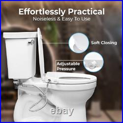Bidet Toilet Seat round Bidet Toilet Seat with Adjustable Self-Cleaning Nozzle