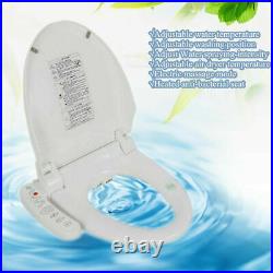 Bidet Toilet Seat withSide Control Panel Elongated Automatic Deodorization White