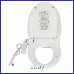 Bidet Toilet Seat withSide Control Panel Elongated Automatic Deodorization White