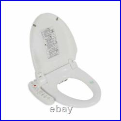 Bidet Toilet Seat withSide Control Panel Elongated Automatic Deodorization White