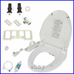 Bidet Toilet Seat withSide Control Panel Elongated Automatic Deodorization White