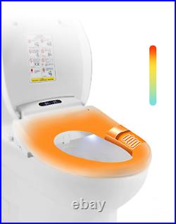 Bidet toilet seat, Commode Companion, with remote, for seniors, feature rich