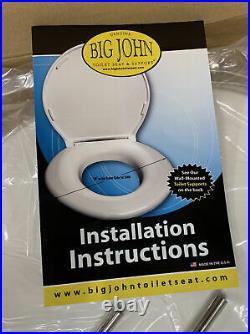 Big John Extra Large Toilet Seat Fits Round & Elongated Toilets