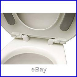 Big John Heavy Duty Raised Safety Bathroom Toilet Seat White 1200 lb. Capacity