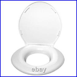Big John Original Large Round Oversized Toilet Seat 1W White Rated 1200 lbs. NEW